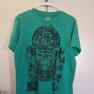 Unisex Fifth Sun R2-D2 green shirt